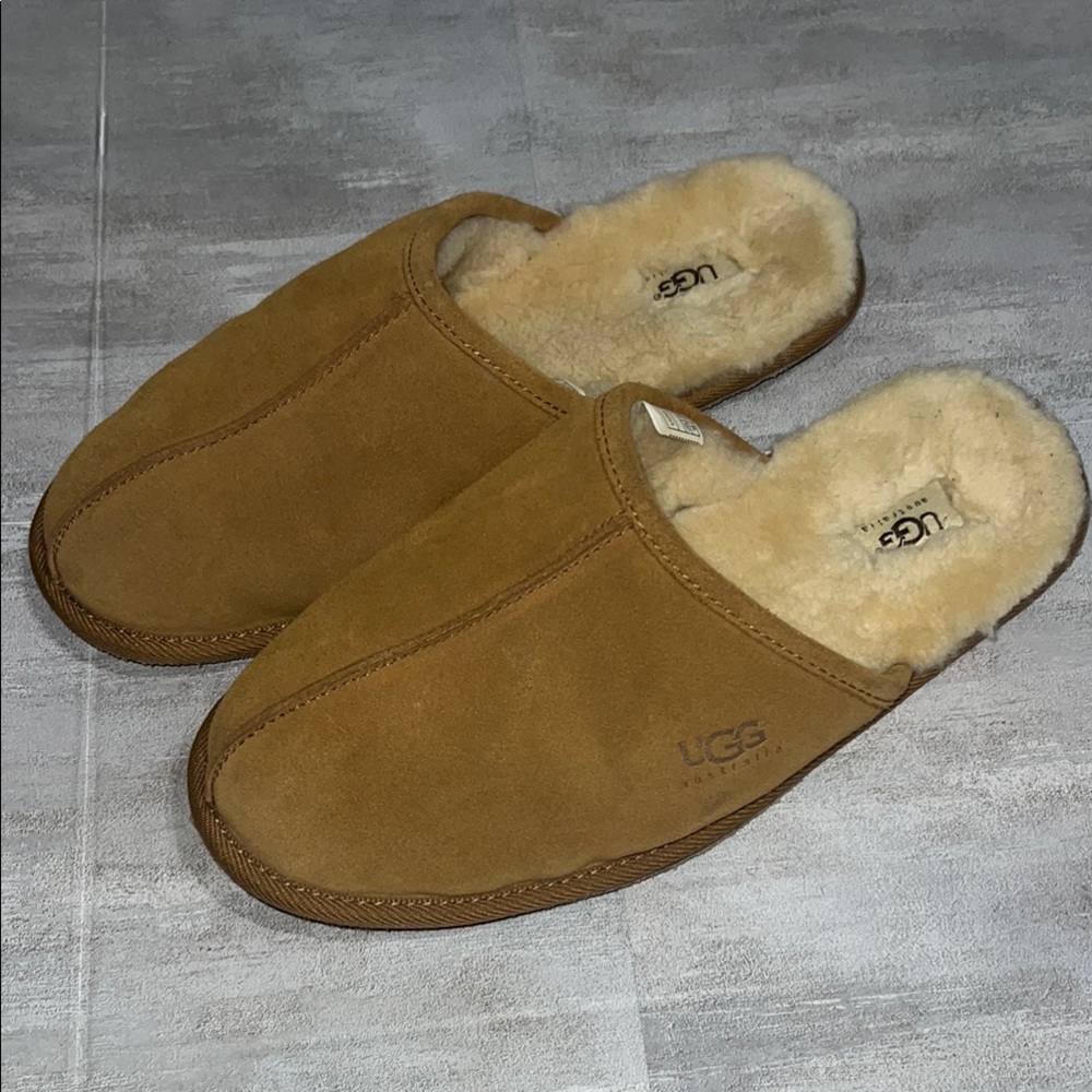 UGG Scuff Tan slipper Loafers Slip-Ons with Cozy Lining